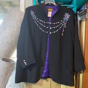 Bob Mackie Wearable Art collection blazer 2x